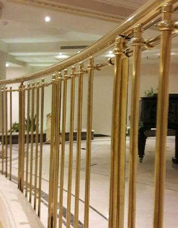 نرده استیل طلایی